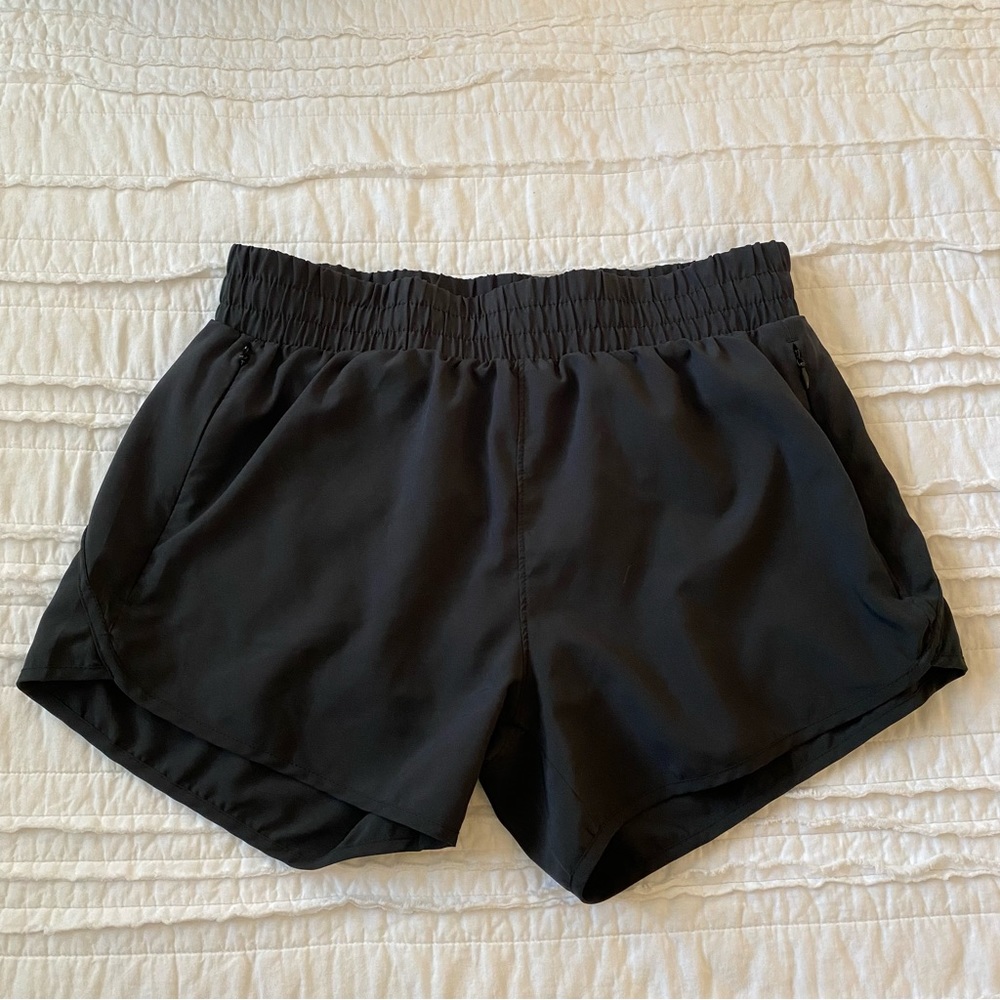 Amazon BALEAF Running Shorts Black 4” with liner and Vertical Side Zipper